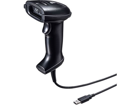 2次元バーコードリーダー(ハンディタイプ) サンワサプライ BCR-2D5BK