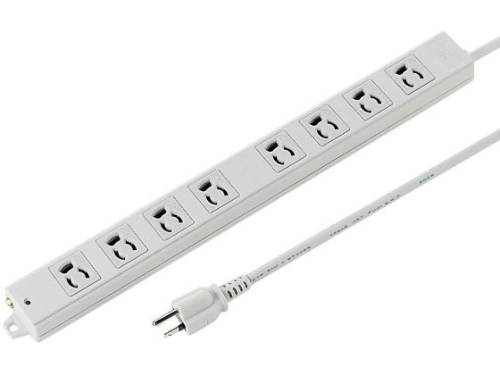 工事物件タップ 3P 8個口 5m サンワサプライ TAP-KS8-5