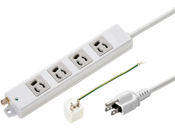 5個セット) YAZAWA 4個口 節電タップ 2m ホワイト H8S442WHX5 【公式通販】