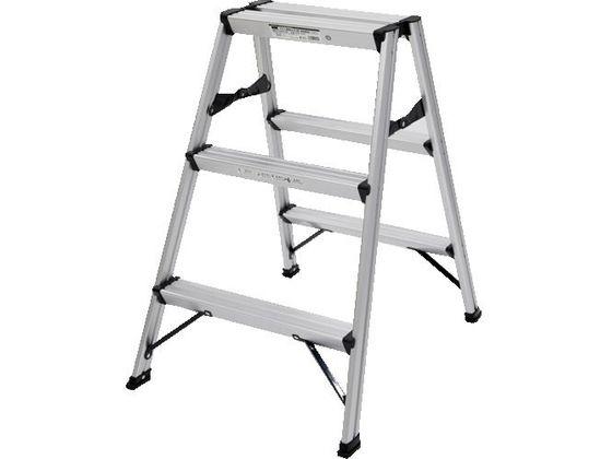 アルミ製踏台 3段 高強度型 シルバー トラスコ中山 4234146の通販は 16,385円