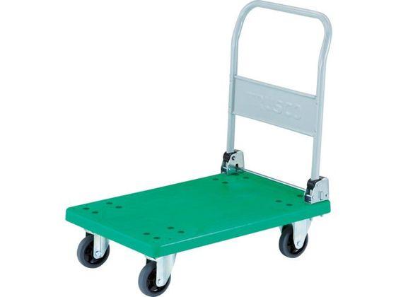 トラスコ中山 樹脂台車 グランカート 折りたたみ 800×535 ウレタン TP-801U トラスコ中山 樹脂台車 グランカート サイレント 折りたたみ 800×535