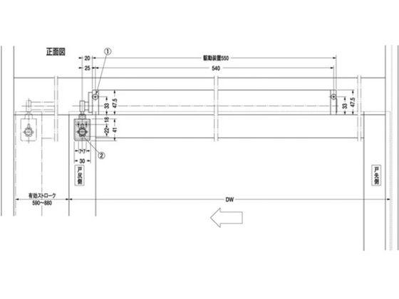 引戸ドアクローザー3型 ブロンズ 日本ドアーチエック製造 1141676の通販は