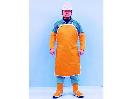 ハイブリッド 耐熱耐切創 保護具 前掛け ネイビーブルー 吉野 8290838