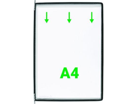 掲示ファイルスタンド用ポケット A4×10枚 ブラック ｔａｒｉｆｏｌｄ 1951754の通販は