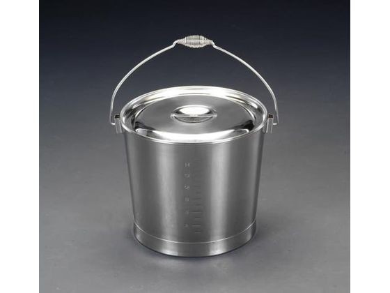 バケツ・ふた付 ステンレス製 20L エスコ EA508S-14の通販は