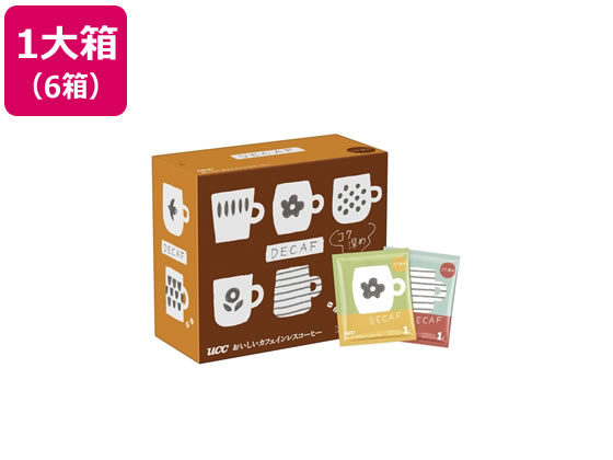 UCC おいしいカフェインレスコーヒー ワンドリップコーヒー コク深め 50P *6 UCC 351189