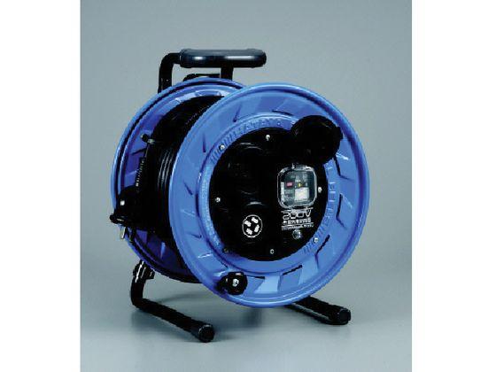 三相200V屋外用コードリール 30m 3.5mm ブレーカー付 ハタヤリミテッド 8513837の通販は