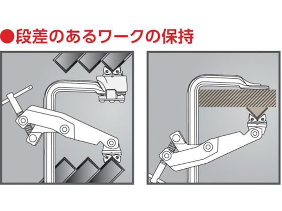 カンチレバー型クランプ 開き300mm トラスコ中山 4901134の通販はau