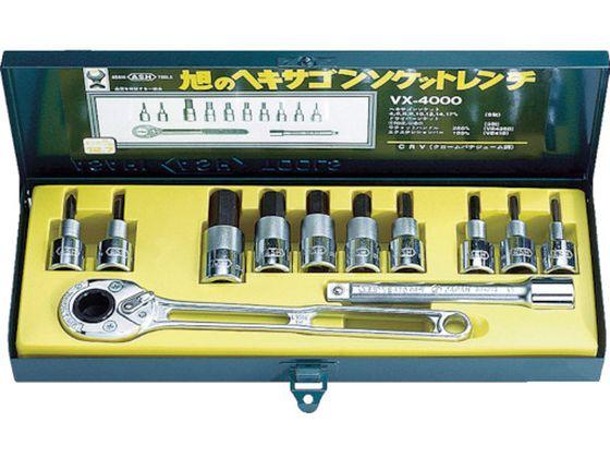 ソケットレンチ用ヘキサゴンソケットセット12.7□ 旭金属工業 3767582の通販は