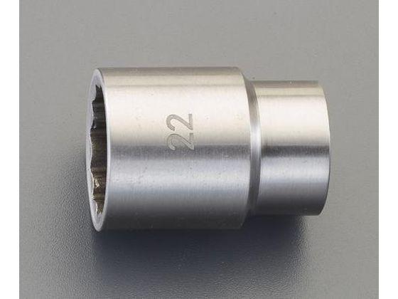 ソケット ステンレス製 1／2DR 29mm エスコ EA618SA-129の通販は