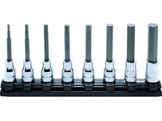 9.5mm差込 Z-EALヘックスビットソケットレールセット8ヶ組 山下工業研究所 7863691の通販は