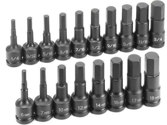 インパクト INHEX ソケット メトリック・インチ エスコ EA164DV-20の通販は