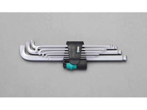 [Hex] キーレンチ ショートヘッド 1.5-10mm 9本組 エスコ EA573WCの通販は