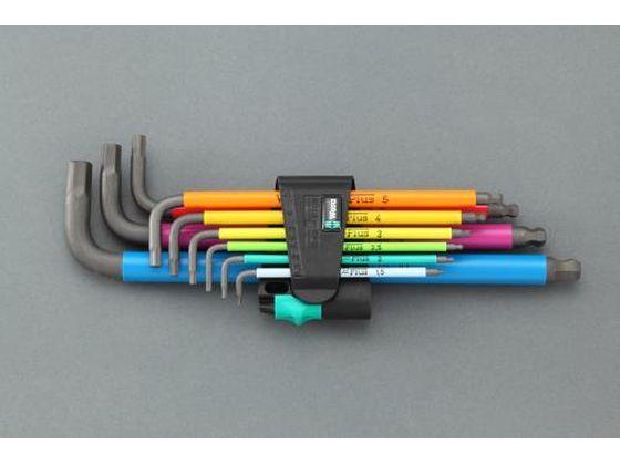 [Hex] キーレンチ マルチカラー 1.5-10mm 9本組 エスコ EA573WF-290の通販は