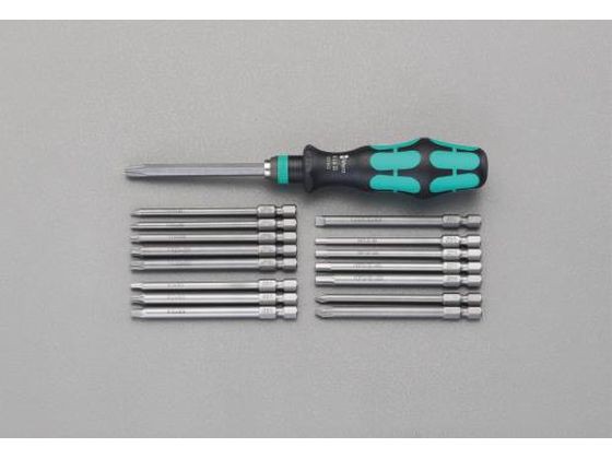 [+- Hex TORX Square] ドライバーセット ハンドル付 エスコ EA550BT-12の通販は