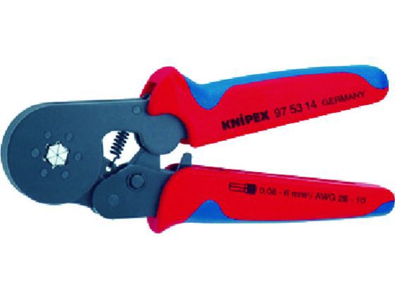 9753-14 エンドスリーブ用自動調整圧着ペンチ KNIPEX 1163380