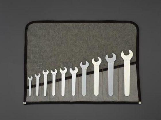 片口スパナ 薄型 10本組 10-27mm エスコ EA615ARの通販は