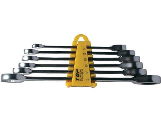6丁組ラチェットコンビセット トップ工業 3692345の通販は