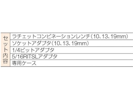 バーコ/ラチェットコンビレンチ&アダプターセット/1RMA/S8 スナップオン ツールズ 3849554