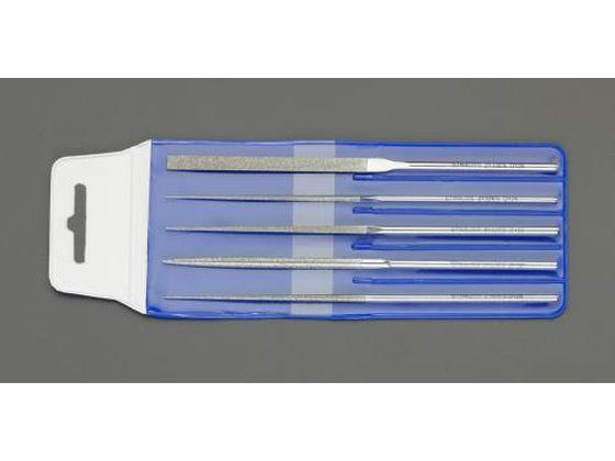 エスコ ESCO 140mm ダイヤモンドやすり（精密/5種・5本組） EA826VE [2-0186866] エスコ ESCO 個人宅不可 140mm ダイヤモンドやすり（精密・5種・5