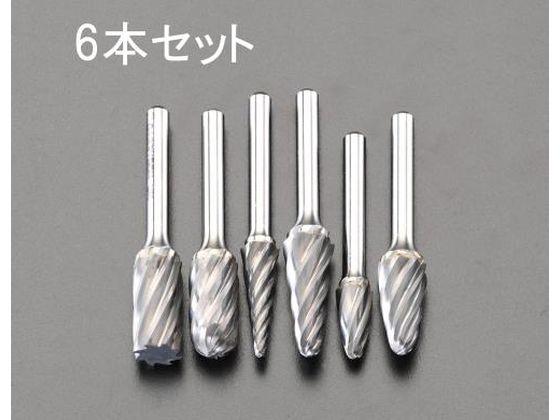 超硬カッター 6mm軸 6本組 エスコ EA819XAの通販は