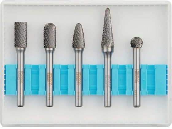 超硬バーセットCシリーズ 軸6mm 刃径9.5mm 5本セット トラスコ中山 4365615の通販は