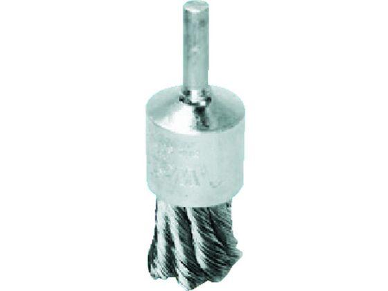 ノット型 ヒネリ 軸付きエンドブラシ バーテック MEBB-40SA 19X6 SUS0.35 (64-5182-78)