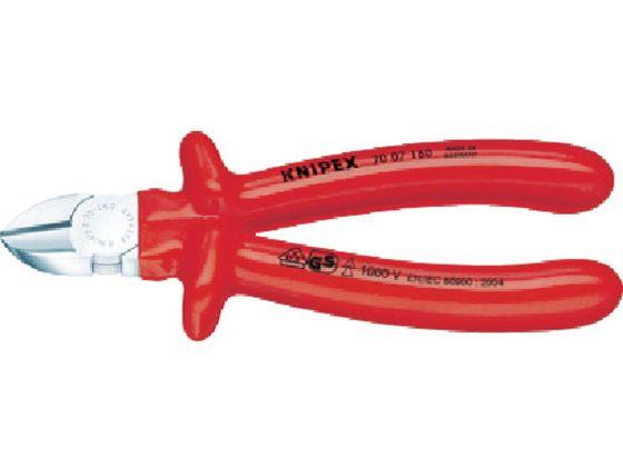 絶縁1000V斜ニッパー 180mm KNIPEX 8356483の通販は