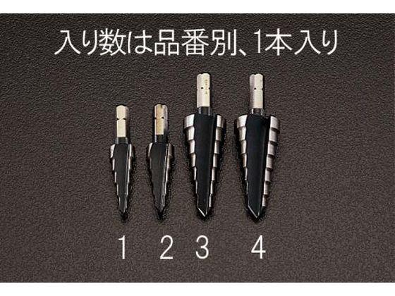 ステップドリル 1／4六角軸 HSS 8-20mm エスコ EA825G-3の通販は 5,954円