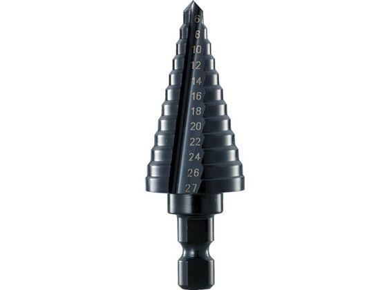 TRUSCO/ステップドリル 2枚刃黒染め表面処理 6〜27mm 段数1 トラスコ中山 1749528の通販は 7,544円