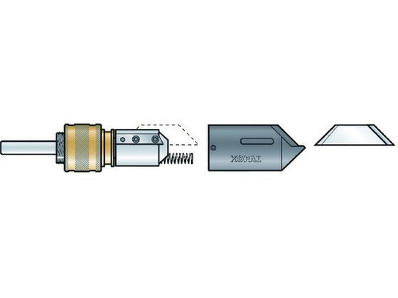 3-19内径用カウンターシンク90°スリムホルダー 10mmシャンク ノガ ウォーターズ 4044801