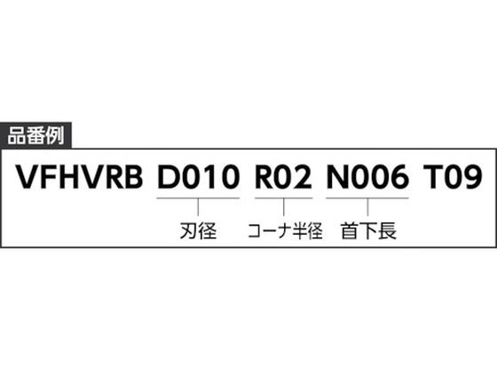 三菱K/4枚刃インパクトミラクル高能率加工用 超硬テーパネク制振ラシ 三菱マテリアル 6598757