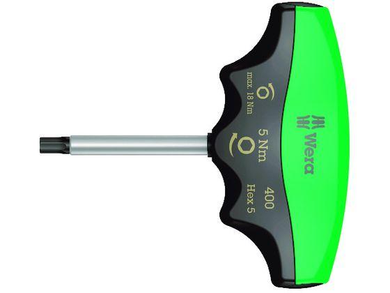 400 トルクドライバーT型 ヘックスプラス六角5.0 ／ 5.0 Nm Ｗｅｒａ 1952367