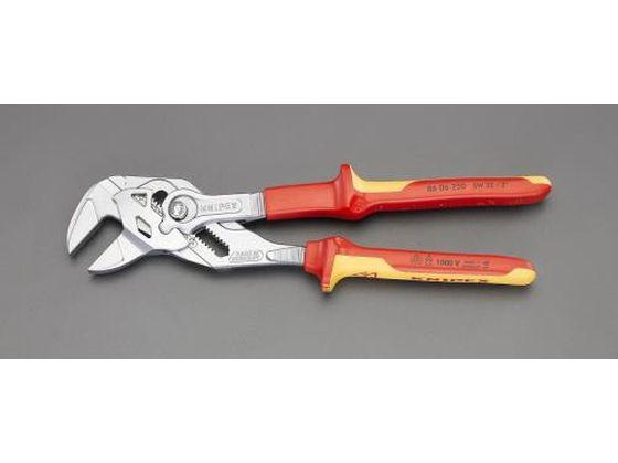 プライヤーレンチ 絶縁 52mm 250mm エスコ EA531KA-21の通販は