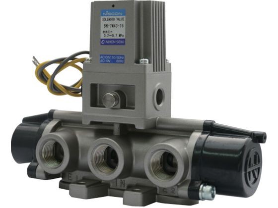 4方向電磁弁15AAC100V7Mシリーズシングル 日本精器 1045555の通販は