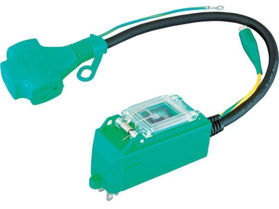 日動/プラグインポッキンブレーカ 漏電保護専用(15mA感度) 0.45 日動工業 3598624