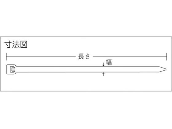 パンドウイット/ナイロン結束バンド 耐候性黒 幅4.8×長さ292 (1 パンドウイットコーポレーション 4383362