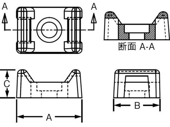 タイマウント テフゼル アクアブルー (100個入) パンドウイットコーポレーション 4038711