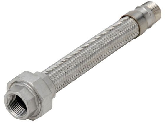 NFK/ユニオン・ニップル式フレキシブルホース 継手SUS304(ALLSUS304) 5 南国フレキ工業 2184630