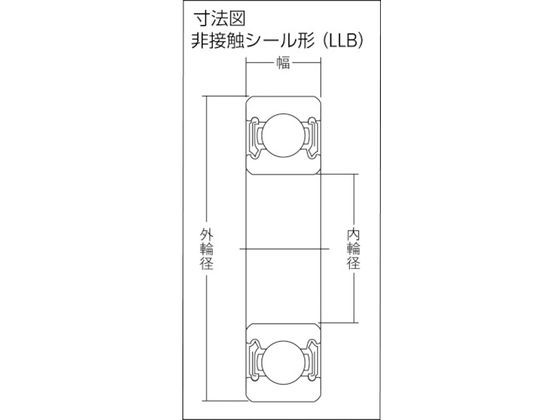 NTN B 中形ボールベアリング 6313LLB(2139936) JAN：4547359005745-