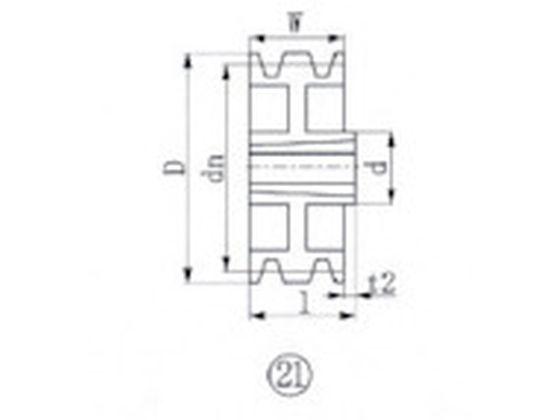 ブッシングプーリー SPA 300mm 溝数3 エバオン 3805778の通販は 14,689円