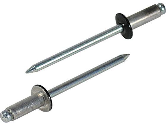 エビ/カラーブラインドリベット5-2アルミ／スチール(300本入)リベット長7.2 ロブテックス 7914415