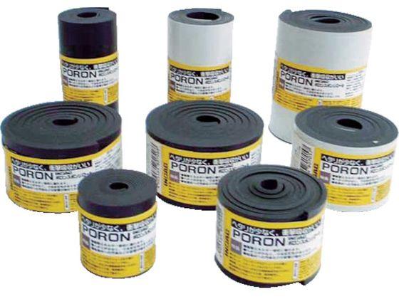 マイクロセルウレタンPORON 黒 5×30mm×15M巻(テープ付 イノアックコーポレーション 8184104