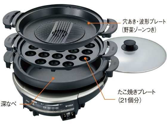 グリル鍋 メタリックブラウン タイガー(魔法瓶) CQD-B301-TH