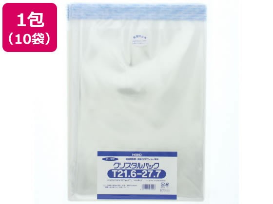 クリスタルパック 277×216mm T21.6-27.7 100枚×10袋 シモジマ 6740920の通販は