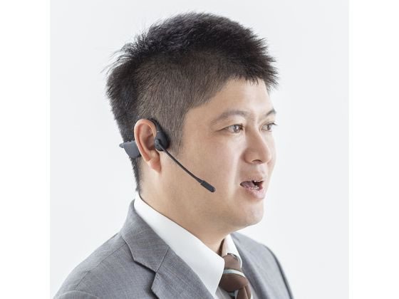 骨伝導ヘッドセット サンワサプライ MM-BTSH65BKの通販は