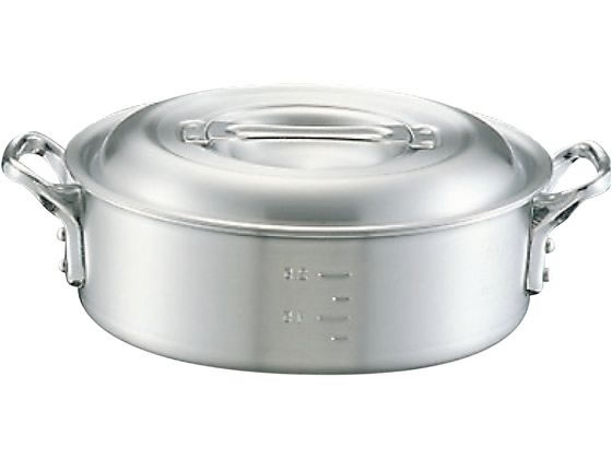 アルミ キング 打出 料理鍋(目盛付)48cm : 中尾アルミ製作所 アルミ キング 打出 料理鍋(目盛付