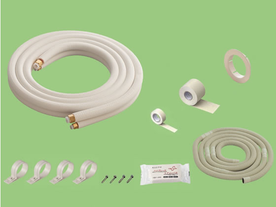 配管セット 2分3分 部品入り 3m 5巻 関東器材 3P-FSP