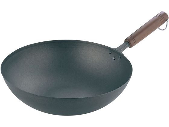 純チタン 木柄 いため鍋 26cm 長谷元 8069600の通販は