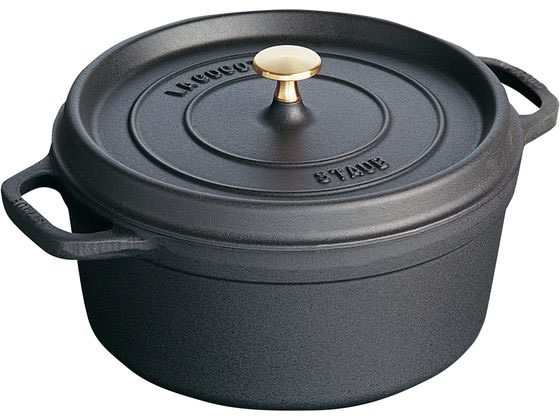 ストウブ ピコ・ココット ラウンド 24cm ブラック 40500-241 STAUB 8355500の通販は
